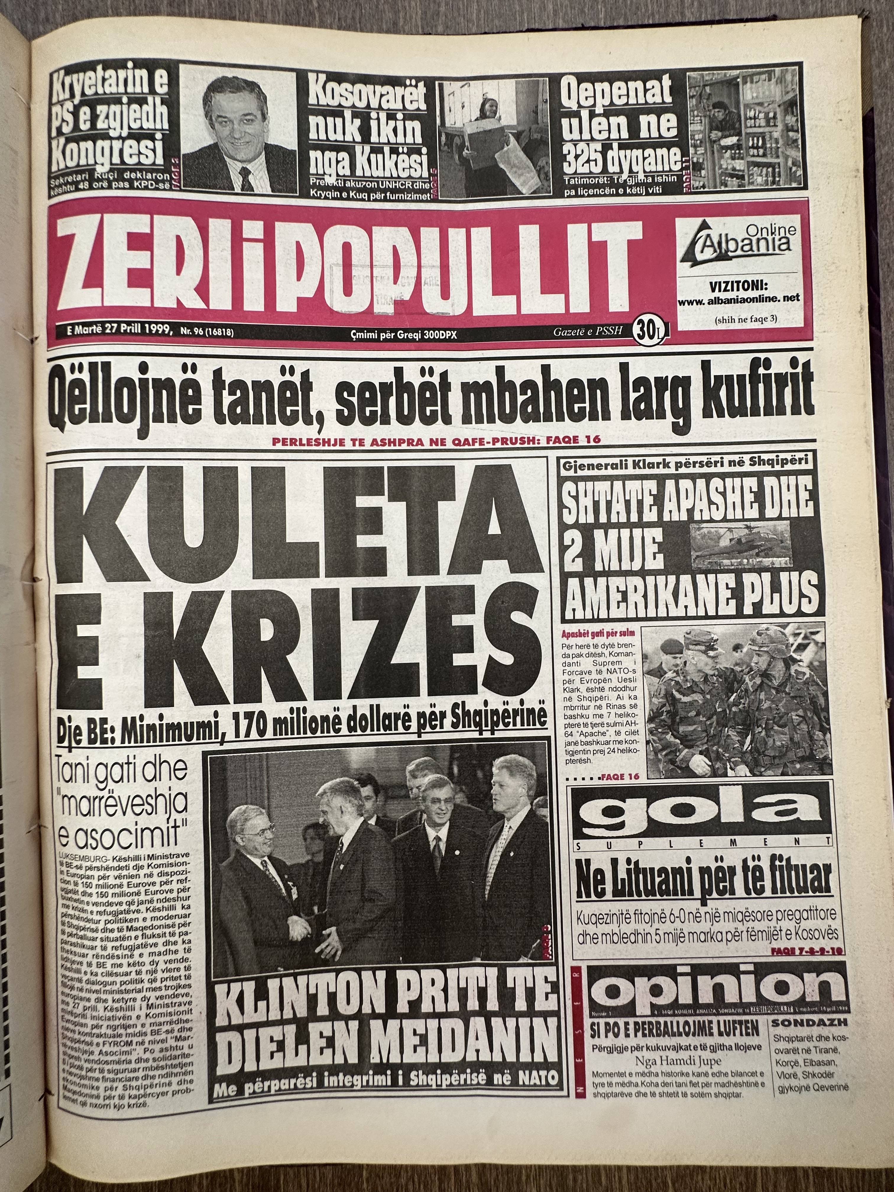 Zëri i Popullit 1999-04-27